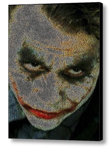 Batman Heath Ledger Joker Quotes Mosaic Wow Framed 9x11 Limited Edition Art Coa Ebay
