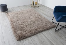 Jewel Shaggy Rug 120x170cm 8cm Thick 2500gsm Non-Slip Plush, Variety of Colours