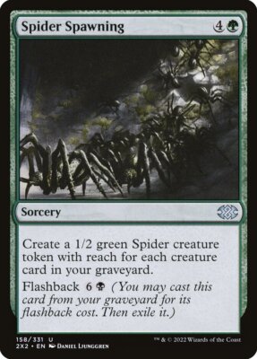 MTG Magic the Gathering Spider Spawning (158/686) Double Masters 2022 LP