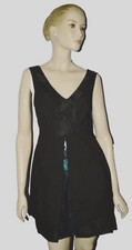 WALTER BAKER NEW SIZE S SMALL BLACK LACE SLEEVELESS MINI COCKTAIL DRESS LBD