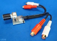 CUSTOM FLUSH MOUNT AMP AMPLIFIER RCA REMOTE BASS BOOST GAIN KNOB LEVEL US SELLER