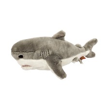 Adventure Planet Great White Shark Plush Stuffed Animal Grey White 17 Inch