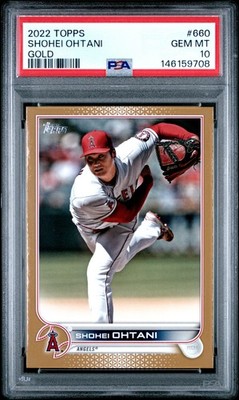 2022 TOPPS GOLD #660 SHOHEI OHTANI 155/2022 PSA 10
