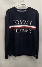 Tommy Hilfiger Mens Blue Long Sleeve Crew Neck Pullover Sweatshirt Size L