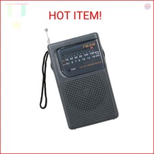 Supersonic SC-1105 Portable AM/FM Band Radio with LED Tune Indicator, Telescopic