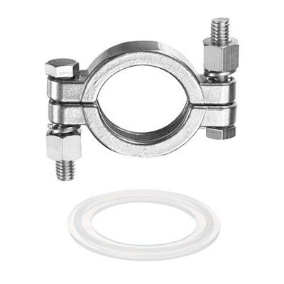 Edelstahl Schlauchschelle 2\'' (50,5mm) mit Silikondichtung