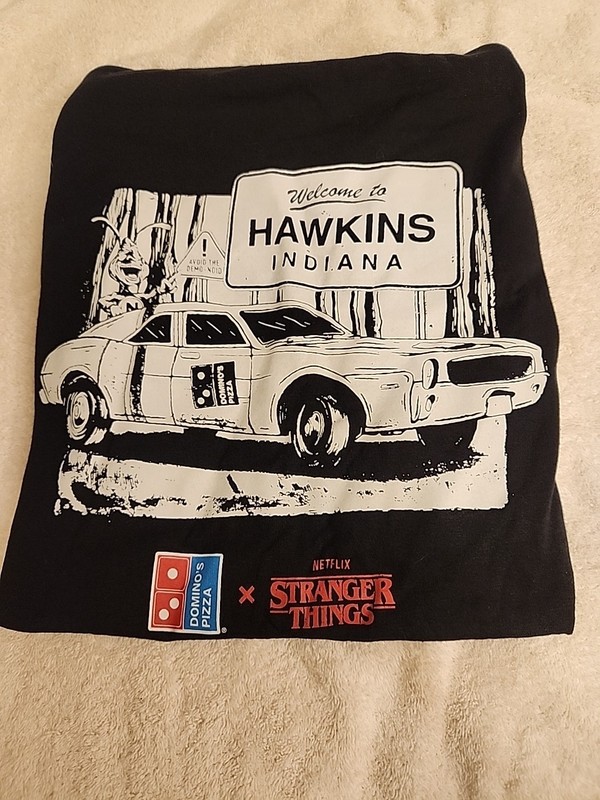 Stranger Things Mind Ordering Commemorative T-shirt From Domino's - Size Small