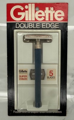 Vintage 1989 Gillette G2000 TTO DE Safety Razor NOS J1