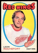 1971-72 OPC O-Pee-Chee Leon Rochefort Detroit Red Wings #135