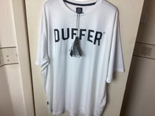 St George By Duffer Men’s T-shirt White With Black Logo Xxxl 3 Xl Big And Tall