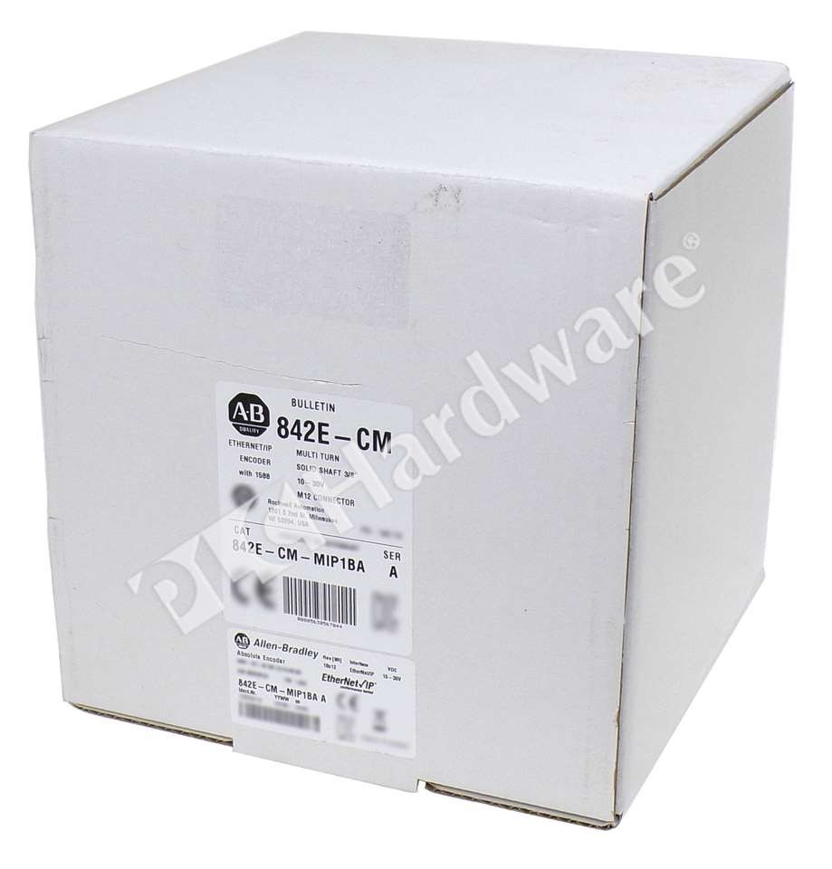 Open Pre-owned Allen Bradley 842E-CM-MIP1BA /A Ethernet/IP CIP Absolute Encoder