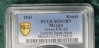 1843 PCGS MS62 Mexico Medal Grove-87b General Santa Anna Military Valor Finest 1 — photo 8