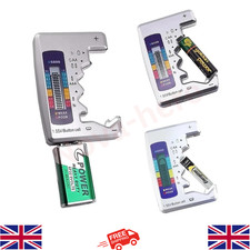Universal Battery Tester Digital Display Checker AA, AAA, 9V,1.5V Button Cell