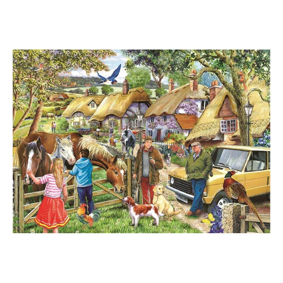 The House of Puzzles, Horses & Hounds, BIG 500 Piece Jigsaw Puzzle