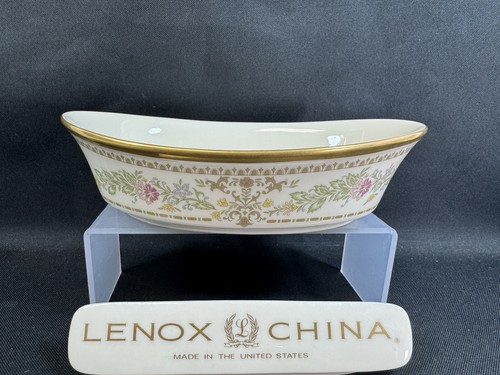 Lenox Bone China CASTLE GARDEN~(1)~10" Oval Vegetable Bowl~1st Quality - Perfect