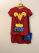 DC Wonder Woman Women s Small Costume Set NWOT Cape Headband Purse
