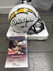 Charlie Joiner Hand Signed Mini Helmet San Diego Chargers JSA COA