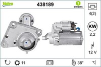 Anlasser Starter Valeo Origins - NEW O.E. Technologie 438189 FüR Suzuki CitroËN