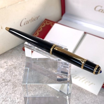 Cartier MINI Ballpoint Pen MINI Diabolo Black Resin 18K Gold