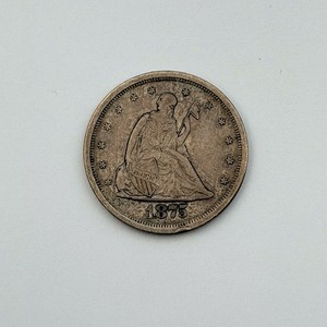 1875-S Twenty Cent Piece 20C Silver San Francisco Short Lived Type Coin