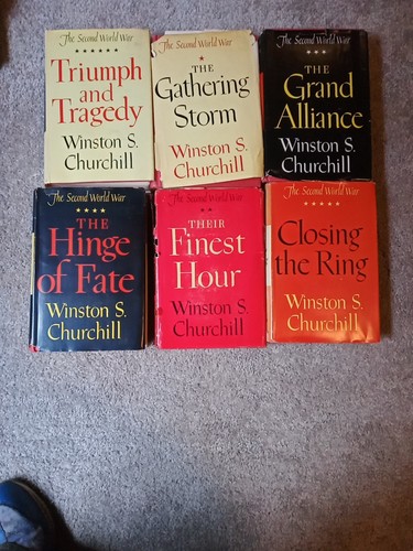 Winston S. Churchill "The Second World War" volume Of 6 Hardcover Books