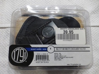1791 RH IWB Holster Size 1 Night Sky  Black for  Bersa, KelTec, Ruger, etc #1
