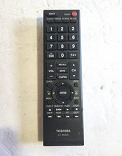 Toshiba CT-90325 Wireless TV Remote Control, Black - Compatible For Toshiba