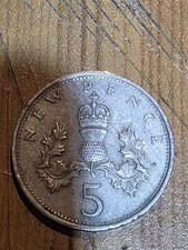 1968 British 5p Five New Pence Coin UNC VGC Condition