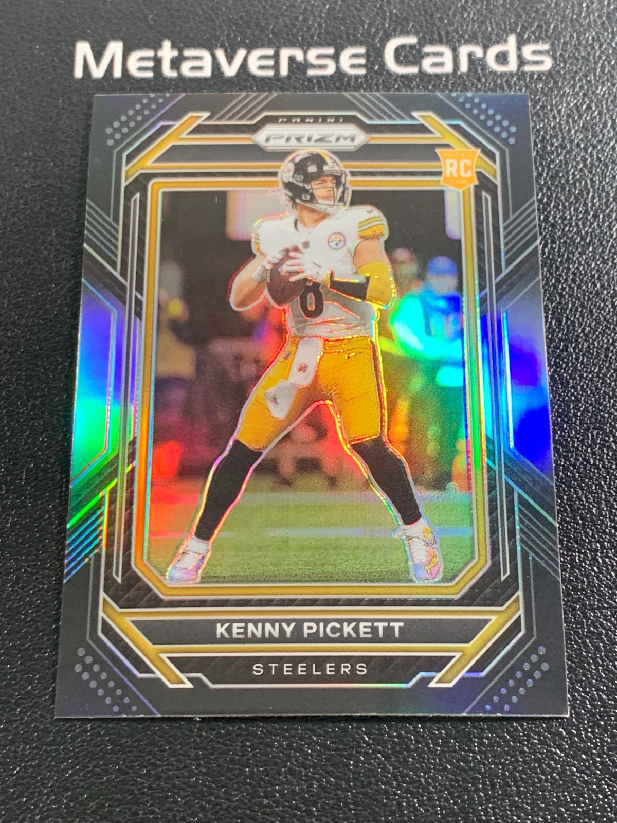 2022 Panini Chronicles Prizm Black Kenny Pickett RC Rookie Silver Prizm
