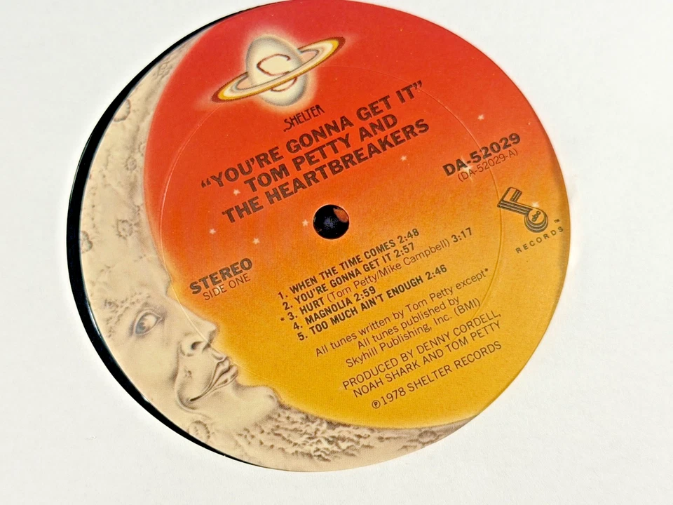 TOM PETTY & THE HEARTBREAKERS YOU'RE GONNA GET IT PROMO VINYL RECORD LP VG - Image 3 of 4