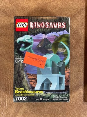 LEGO Dinosaurs 7002 Young Brachiosaurus 31 Pc Set 2001 NEW SEALED