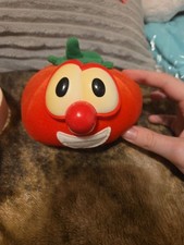1999 Fisher Price VeggieTales Bob the Tomato Bounce N' Talk 5" Plush Not Working