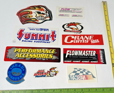 Nascar  Drag vintage Hot Rod Contingency sticker decal Set of 10 #A1