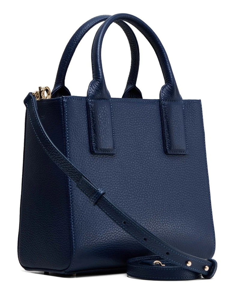 🌟Lobos Olfaktoria Mini Q Navy Blue Nightfall Leather Bag Luxury Silk Scarf 🌟 - Image 3 of 4