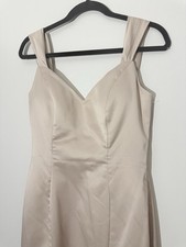 Morilee Madeline Gardner Women’s Size 14 Champagne Formal Bridesmaid Gown Dress