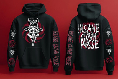 Insane Clown Posse Insane The Ringmaster Spiral ICP Hoodie 2 sided S-5XL