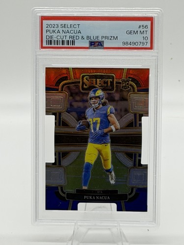 2023 Puka Nacua [Red Blue Prizm Die-Cut] #56