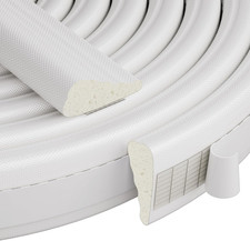 118Inch/3M Wedge-Shape Weather Seal Strip Draught Excluder for Windows and Doors