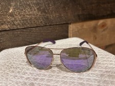 Michael Kors MK5004 Chelsea Aviator Sunglasses Rose Gold w/Purple Mirror 10034V