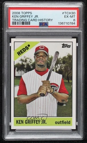 2008 Topps Trading Card History Ken Griffey Jr #TCH30 PSA 6 HOF