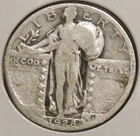 Silver Quarter - Standing Liberty - 1928 (Rim bangs) [221]