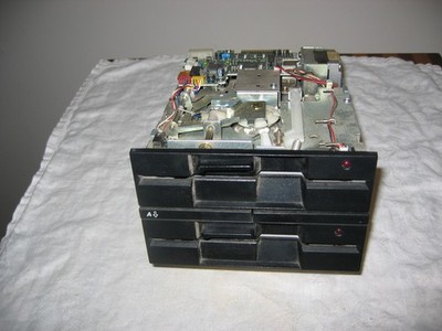 Vintage Dual Toshiba 5.25'' Floppy Drives w/Caddy fits AT&T PC6300