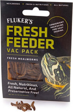 Fluker's Fresh Feeder Vac Pack Mealworms Natural Reptile Food 0.7 Oz