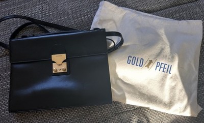 Goldpfeil Vintage Schultertasche | West Germany | Leder | Top-Zustand Tasche
