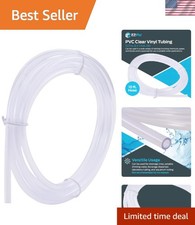 Eastman 10ft Clear PVC Tubing, 0.17 ID x 1/4 OD - Ideal for Aquariums Drainage
