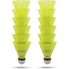 Multibao 12PCS Nylon Badminton Shuttlecocks Durable Windproof & High-Speed 77-79