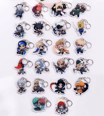 Guilty Gear Acrylic Keychains You Pick Strive Xrd Characters Ino Bridget Faust
