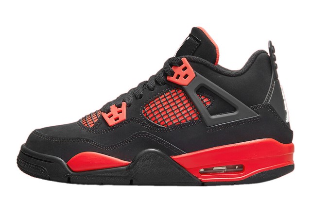 Air Jordan 4 Retro GS Boy's Sneakers - Black/Red, Size 5y for sale online |  eBay