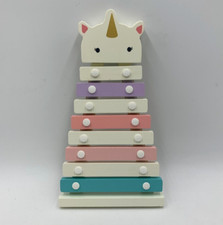 Pottery Barn Kids Unicorn Xylophone Instrument White Multi 13.5" L 9083G