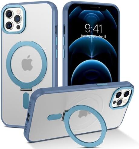 iPhone 12 Pro Max Case with Invisible Magnetic Stand [Compatible with MagSafe] C